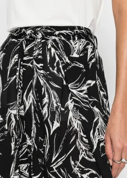 Femme bonprix Pantalons|Pantalon en viscose texturée