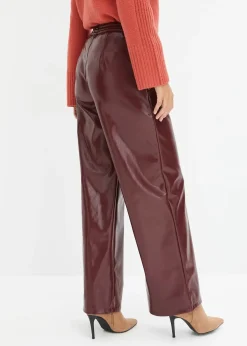 Femme bonprix Pantalons|Pantalon enduit