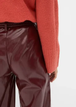 Femme bonprix Pantalons|Pantalon enduit