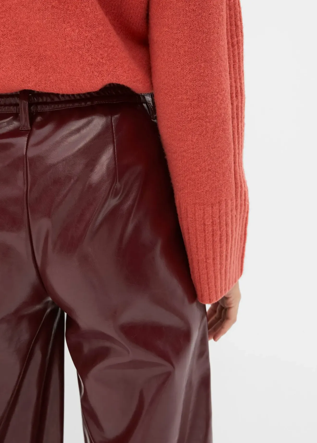 Femme bonprix Pantalons|Pantalon enduit