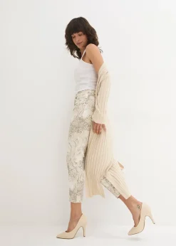 Femme bonprix Pantalons|Pantalon extensible 7/8 imprimé