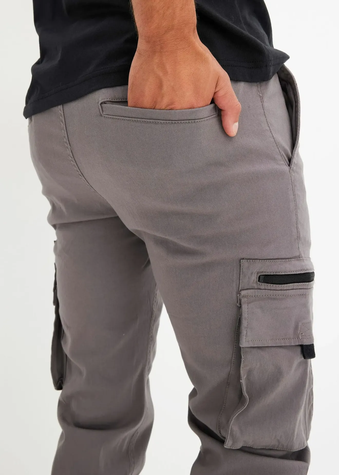 Homme bonprix Pantalons|Pantalon extensible à poches cargo, regular