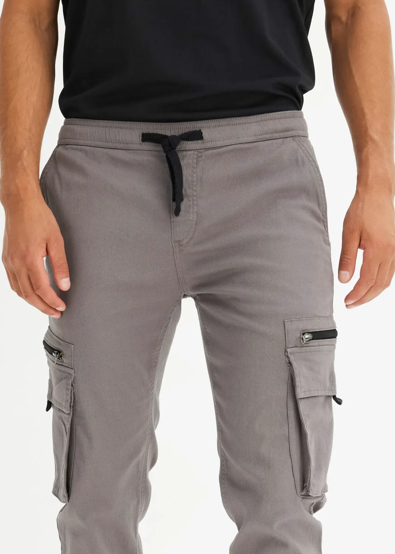 Homme bonprix Pantalons|Pantalon extensible à poches cargo, regular