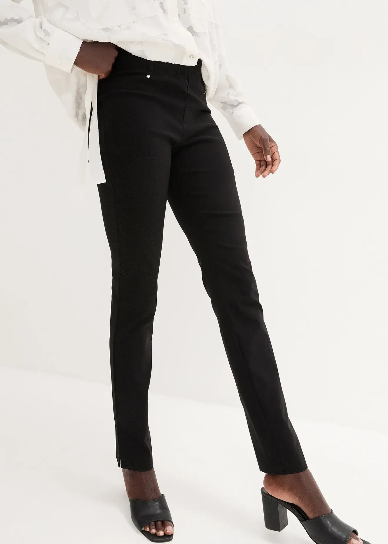 Femme bonprix Tailles Petite|Pantalon extensible à taille entièrement élastiquée