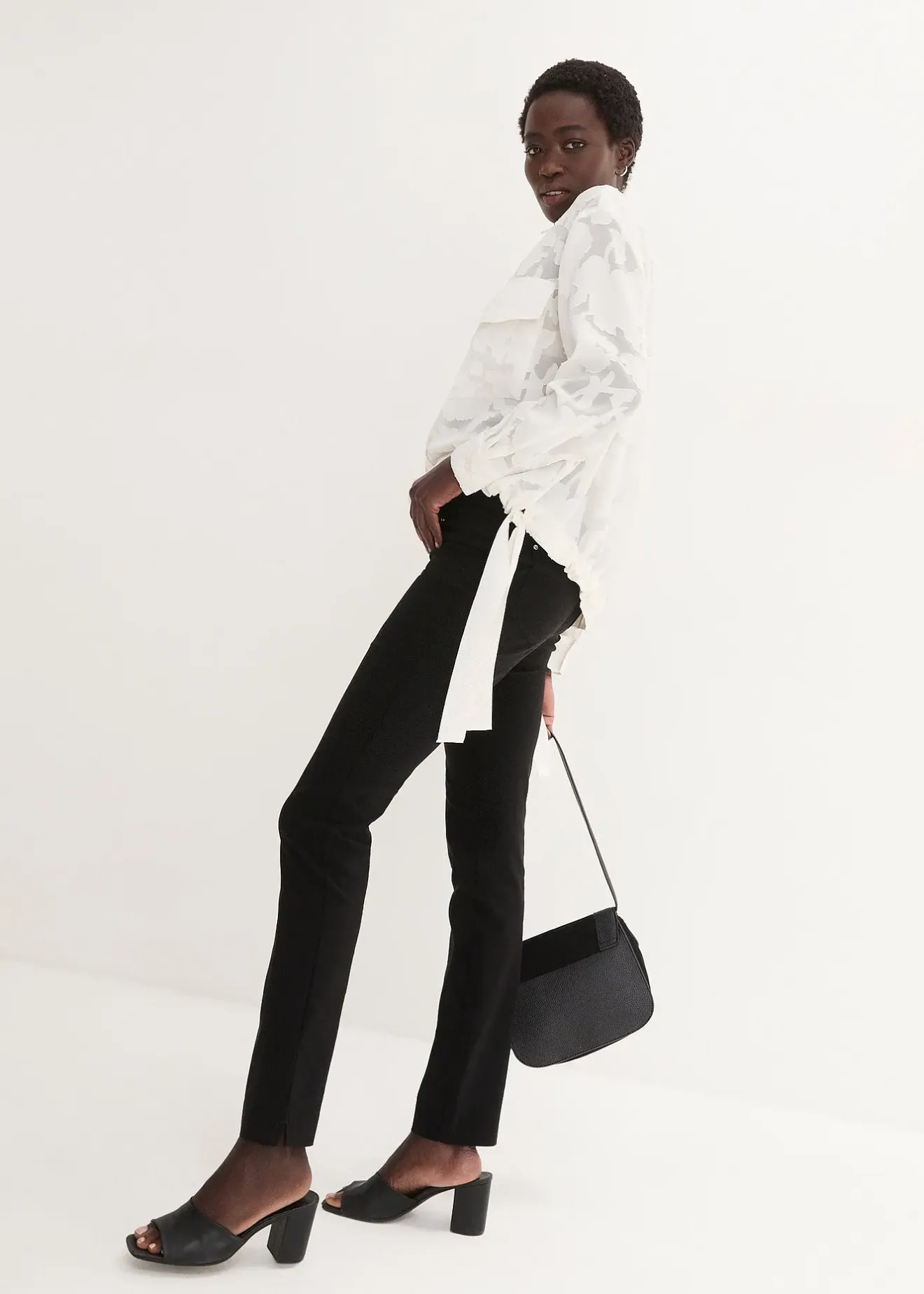 Femme bonprix Tailles Petite|Pantalon extensible à taille entièrement élastiquée