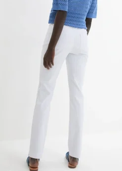 bonprix Pantalon extensible à taille entièrement élastiquée|Femme Pantalons