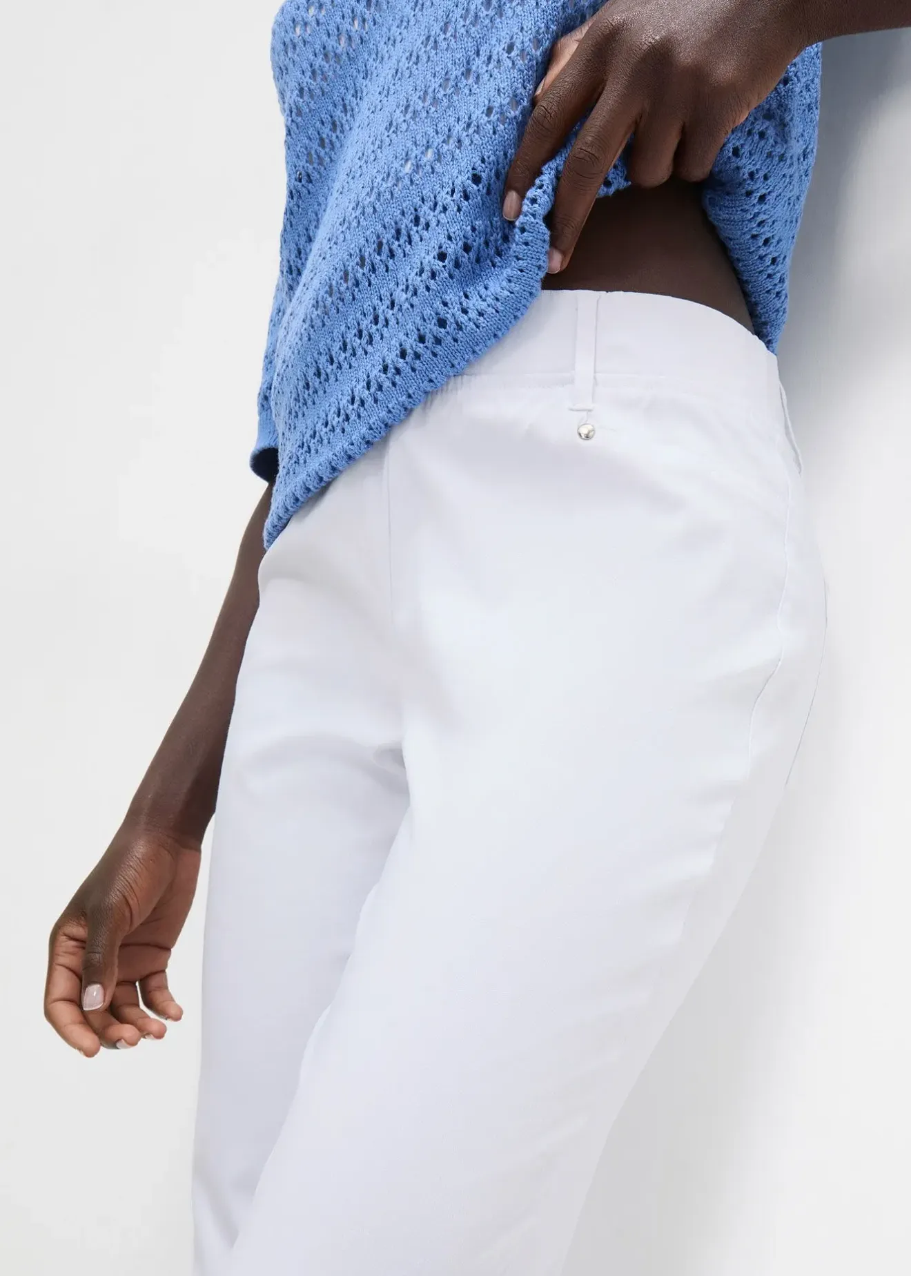 bonprix Pantalon extensible à taille entièrement élastiquée|Femme Pantalons