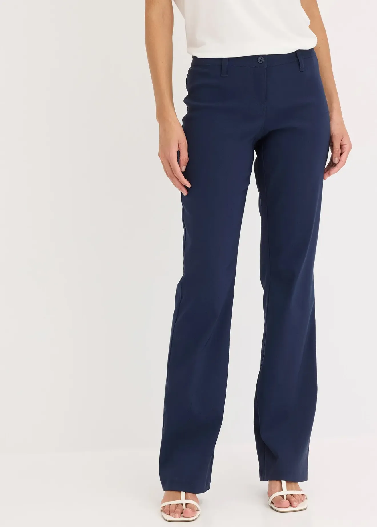 bonprix Pantalon extensible, bootcut|Femme Tailles Petite
