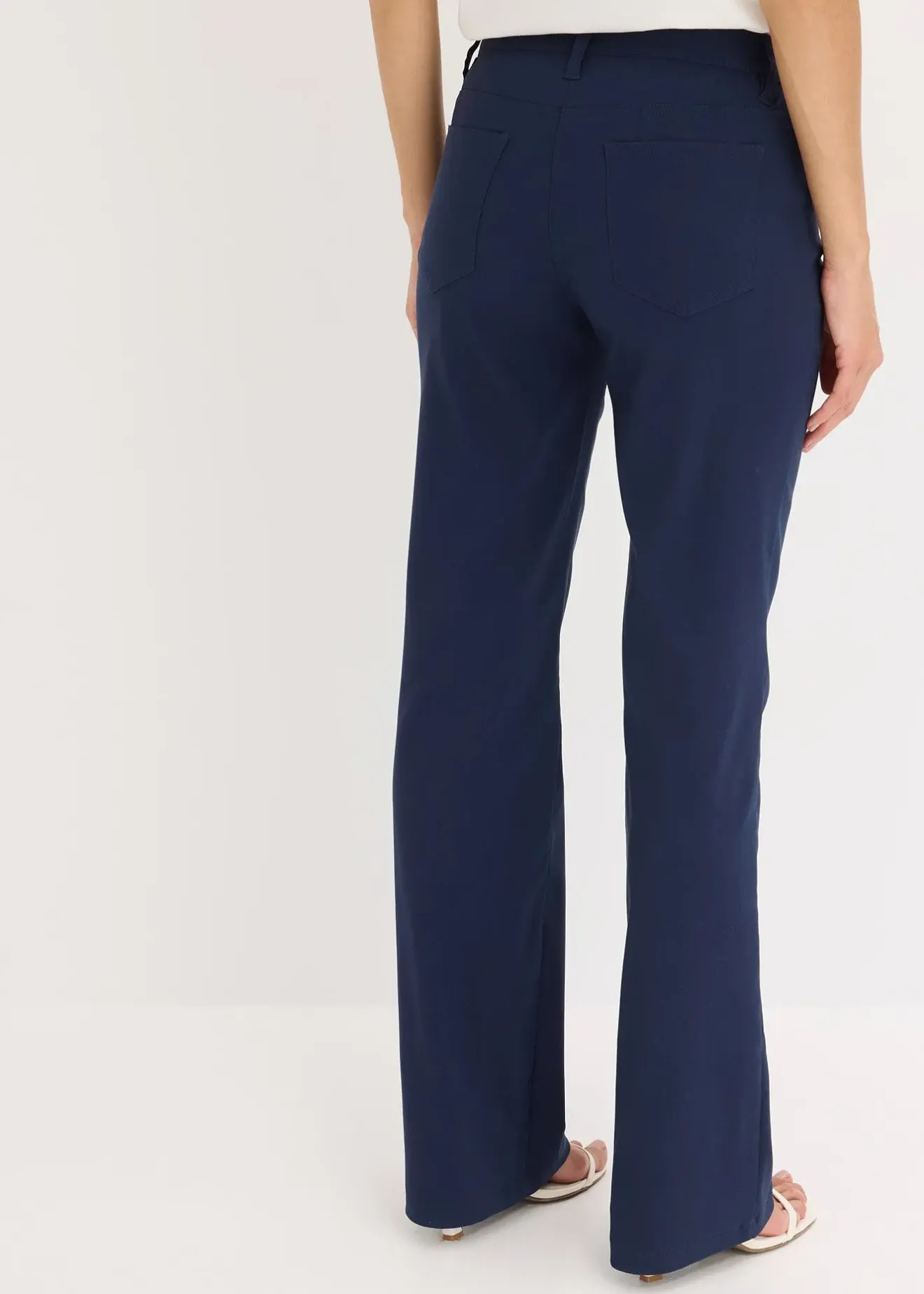 bonprix Pantalon extensible, bootcut|Femme Tailles Petite