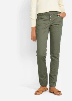 bonprix Pantalon extensible effet froissé|Femme Pantalons