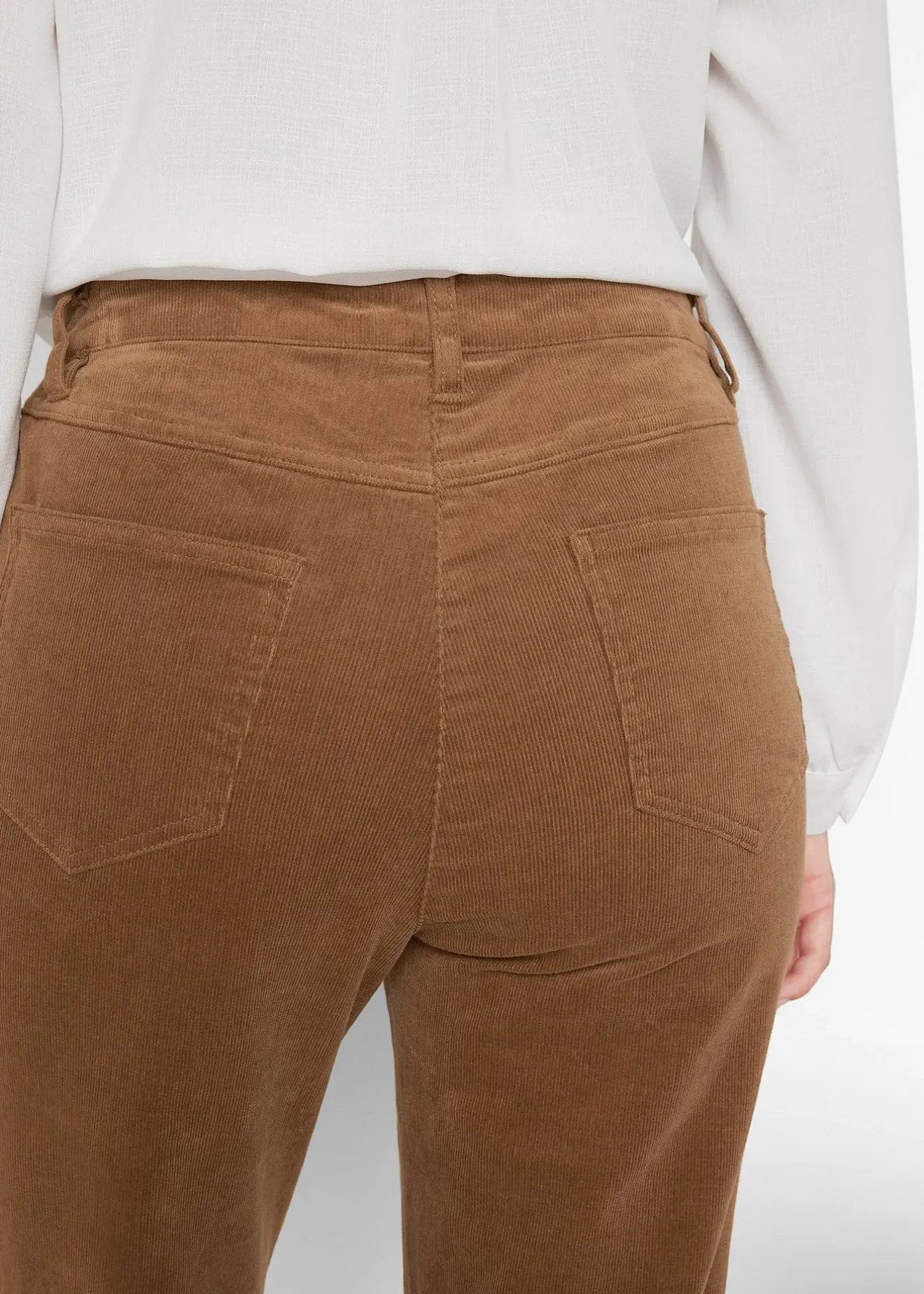 bonprix Pantalon extensible en velours côtelé|Femme Pantalons