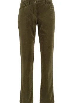 Femme bonprix Pantalons|Pantalon extensible en velours côtelé