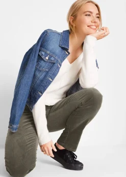 Femme bonprix Pantalons|Pantalon extensible en velours côtelé