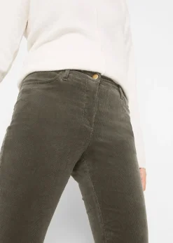 Femme bonprix Pantalons|Pantalon extensible en velours côtelé