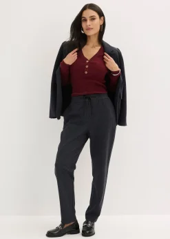 Femme bonprix Pantalons|Pantalon extensible et élégant