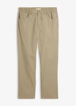 bonprix Pantalon extensible loose à taille élastiquée, droit|Homme Pantalons