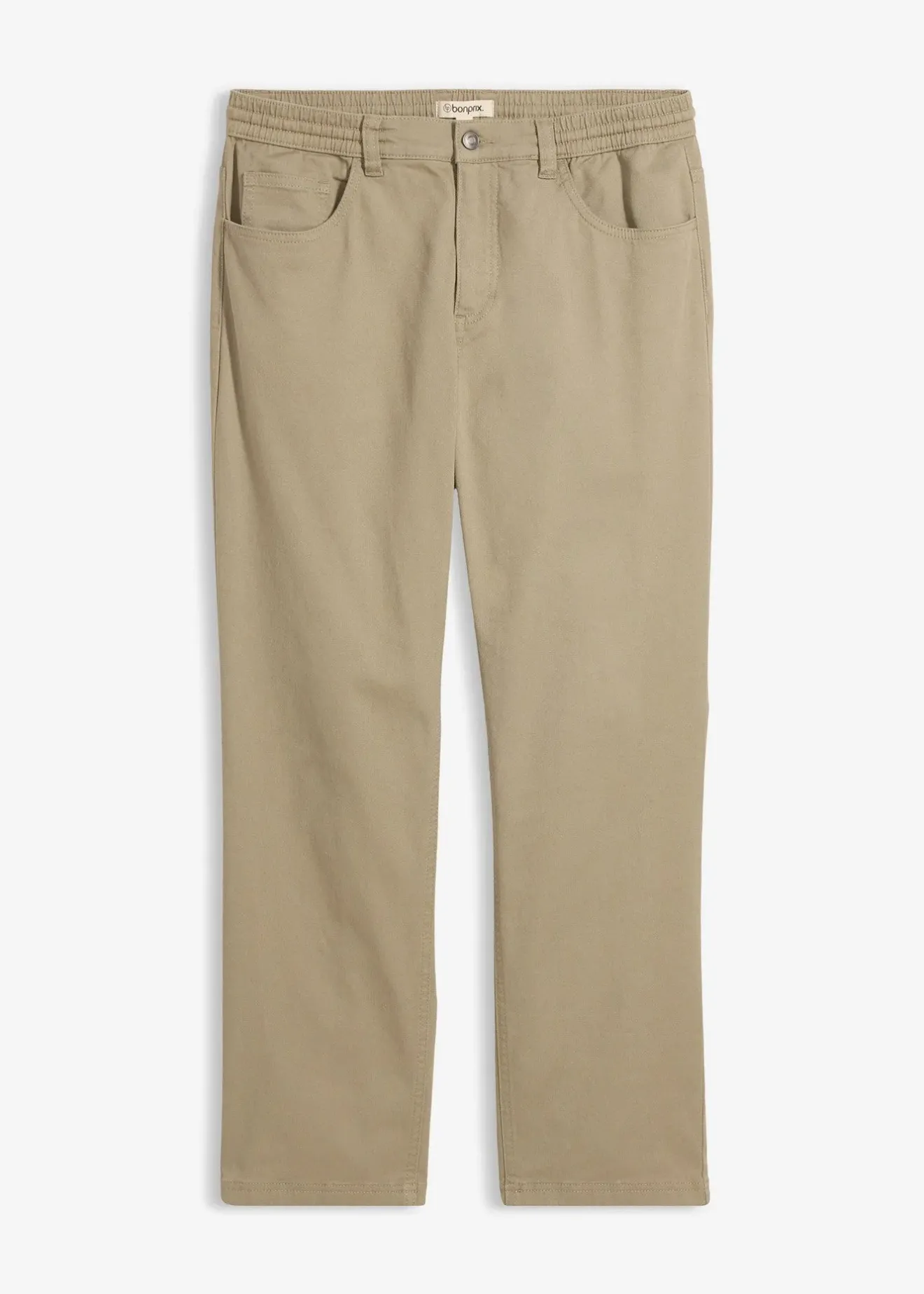 bonprix Pantalon extensible loose à taille élastiquée, droit|Homme Pantalons