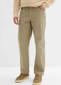 bonprix Pantalon extensible loose à taille élastiquée, droit|Homme Pantalons