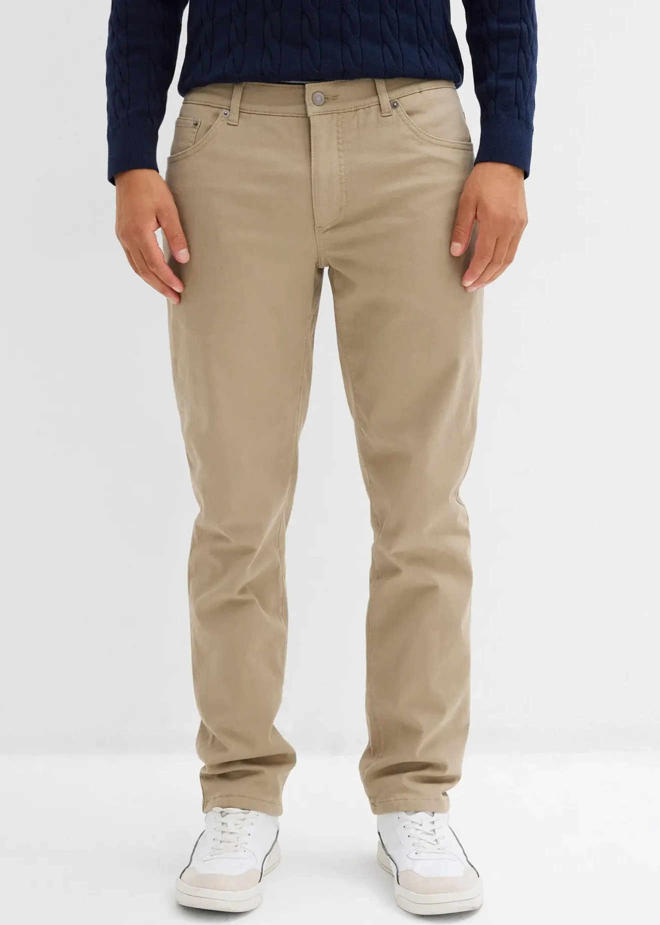 bonprix Pantalon extensible regular à doublure chaude en flanelle, droit|Homme Vêtements Thermiques|Vêtements De Plein Air