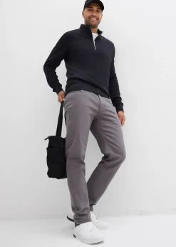 Homme bonprix Vêtements Thermiques|Vêtements De Plein Air|Pantalon extensible regular à doublure chaude en flanelle, droit
