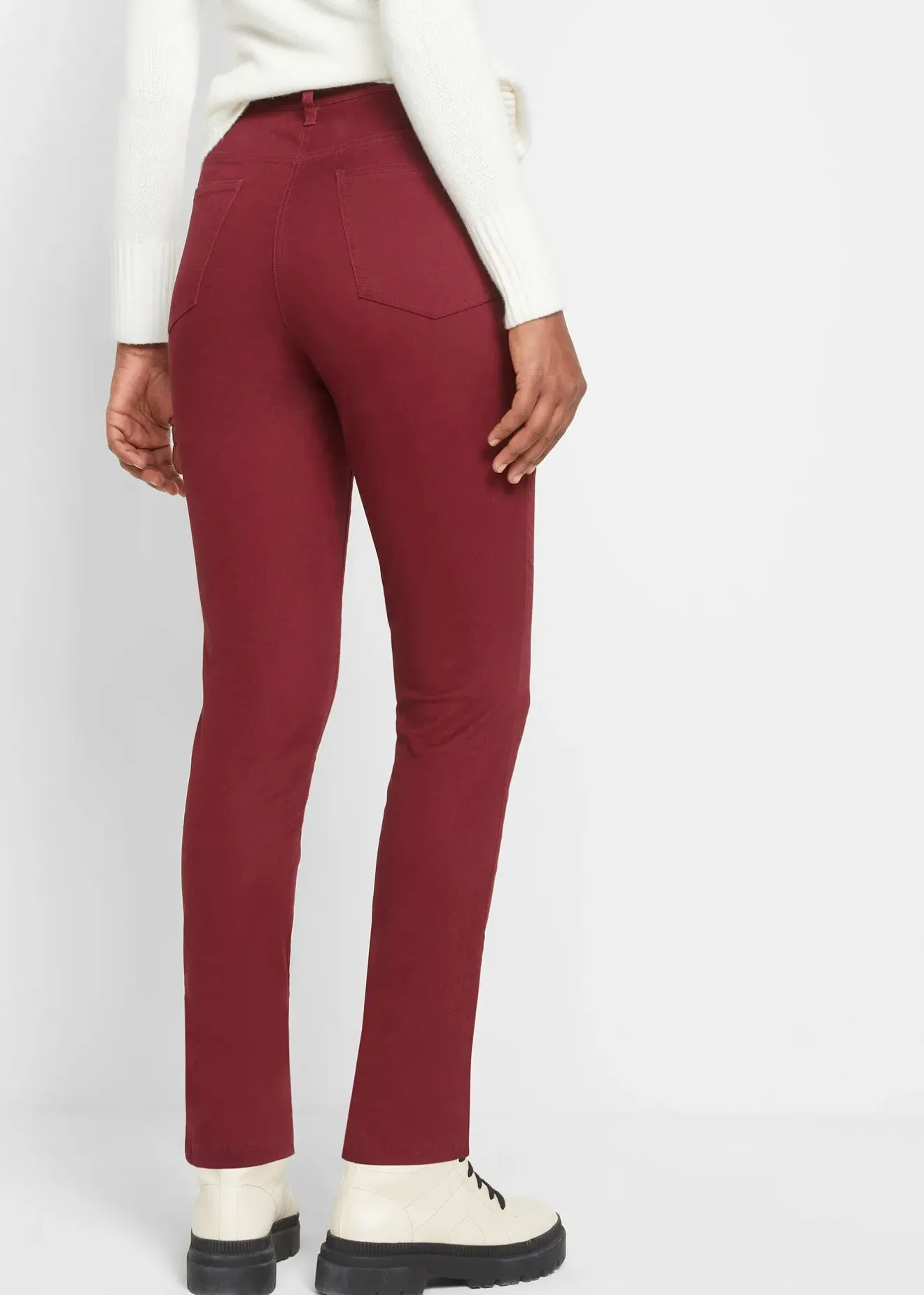 bonprix Pantalon extensible, Slim Fit|Femme Pantalons