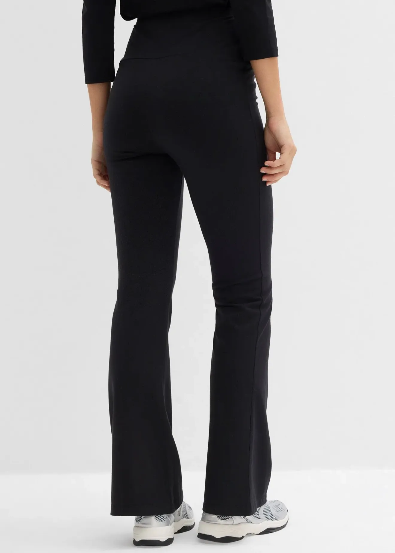 Femme bonprix Basiques|Pantalons|Pantalon flare en coton extensible