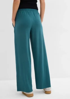bonprix Pantalon fluide en jersey viscose|Femme Basiques|Pantalons
