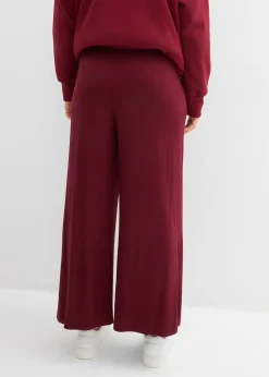 bonprix Pantalon fluide en jersey viscose, longueur 7/8|Femme Pantalons