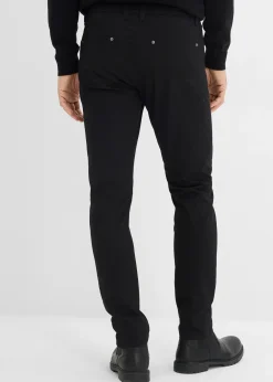 bonprix Pantalon fuselé extensible à taille élastiquée, regular|Homme Pantalons