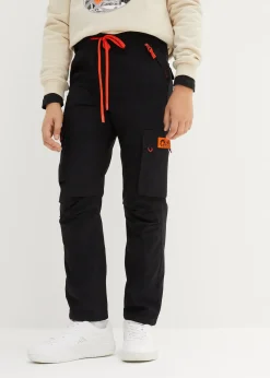 Enfant bonprix Vêtements Enfant|Garçons 9-16 Ans·Pantalons|Pantalon garçon à taille élastiquée et poches cargo, Regular Fit