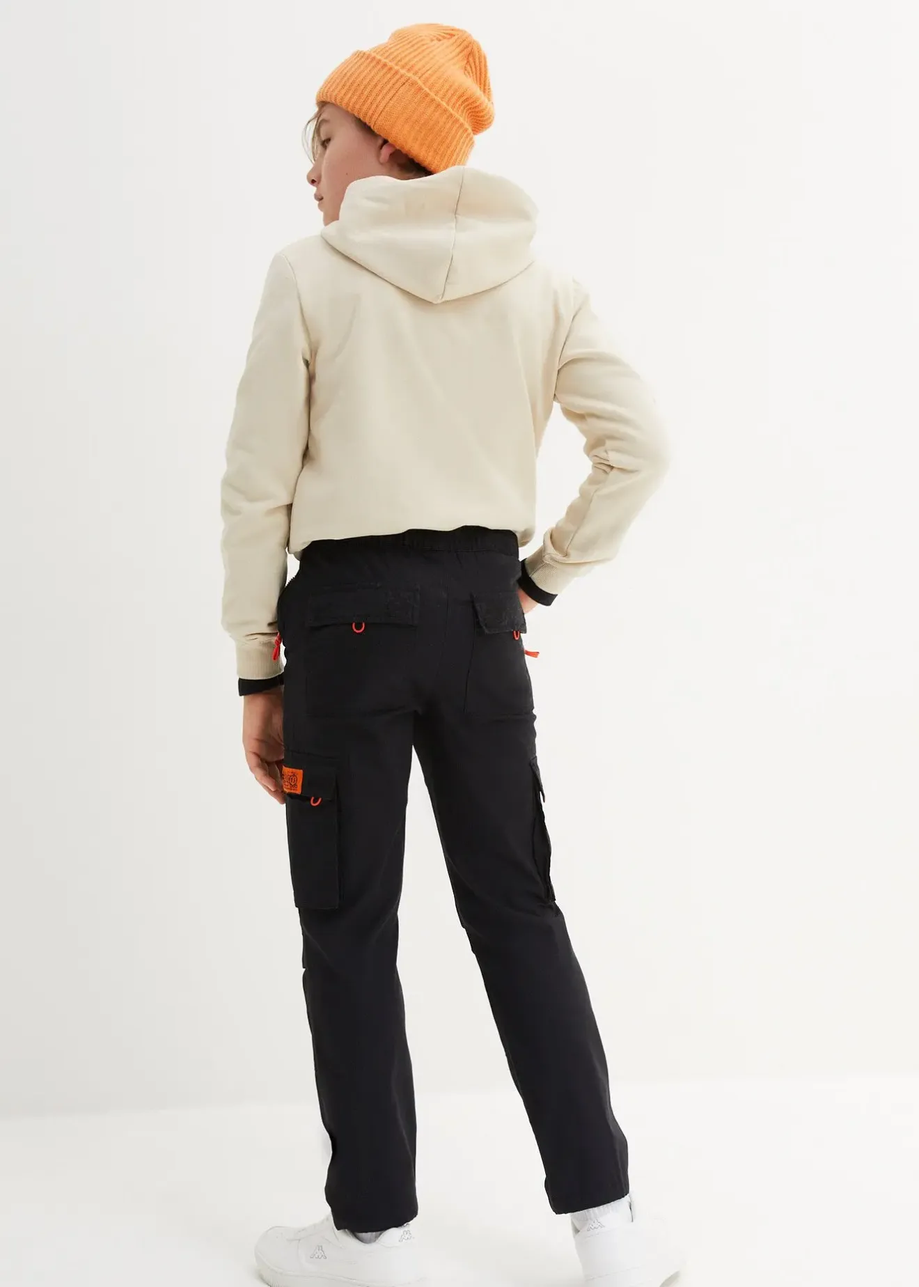 Enfant bonprix Vêtements Enfant|Garçons 9-16 Ans·Pantalons|Pantalon garçon à taille élastiquée et poches cargo, Regular Fit