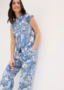 Femme bonprix Deux Pièces & Ensembles|Pantalons|Pantalon imprimé en viscose fluide