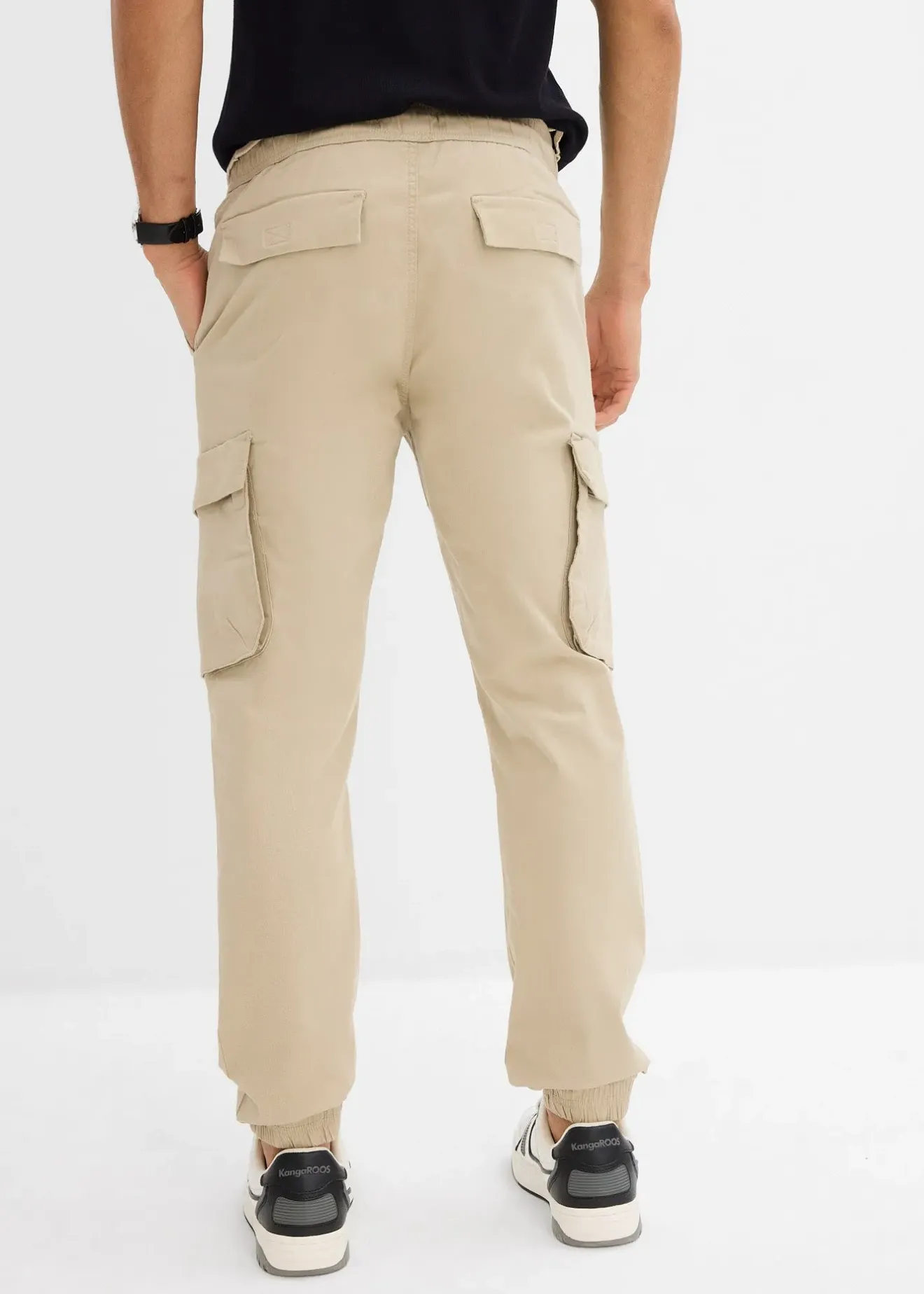 bonprix Pantalon jogger cargo droit, Regular|Homme Pantalons