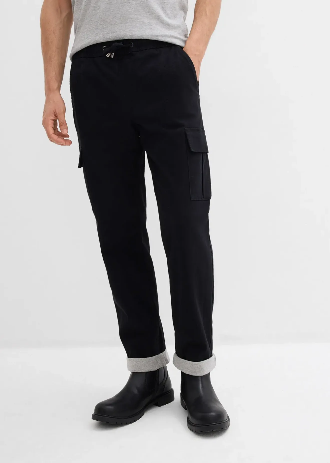 Homme bonprix Vêtements Thermiques|Pantalons|Pantalon jogger chaud et loose, fuselé