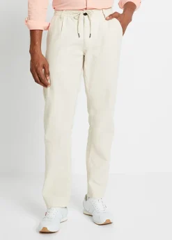 bonprix Pantalon jogger droit en lin mélangé, loose|Homme Pantalons