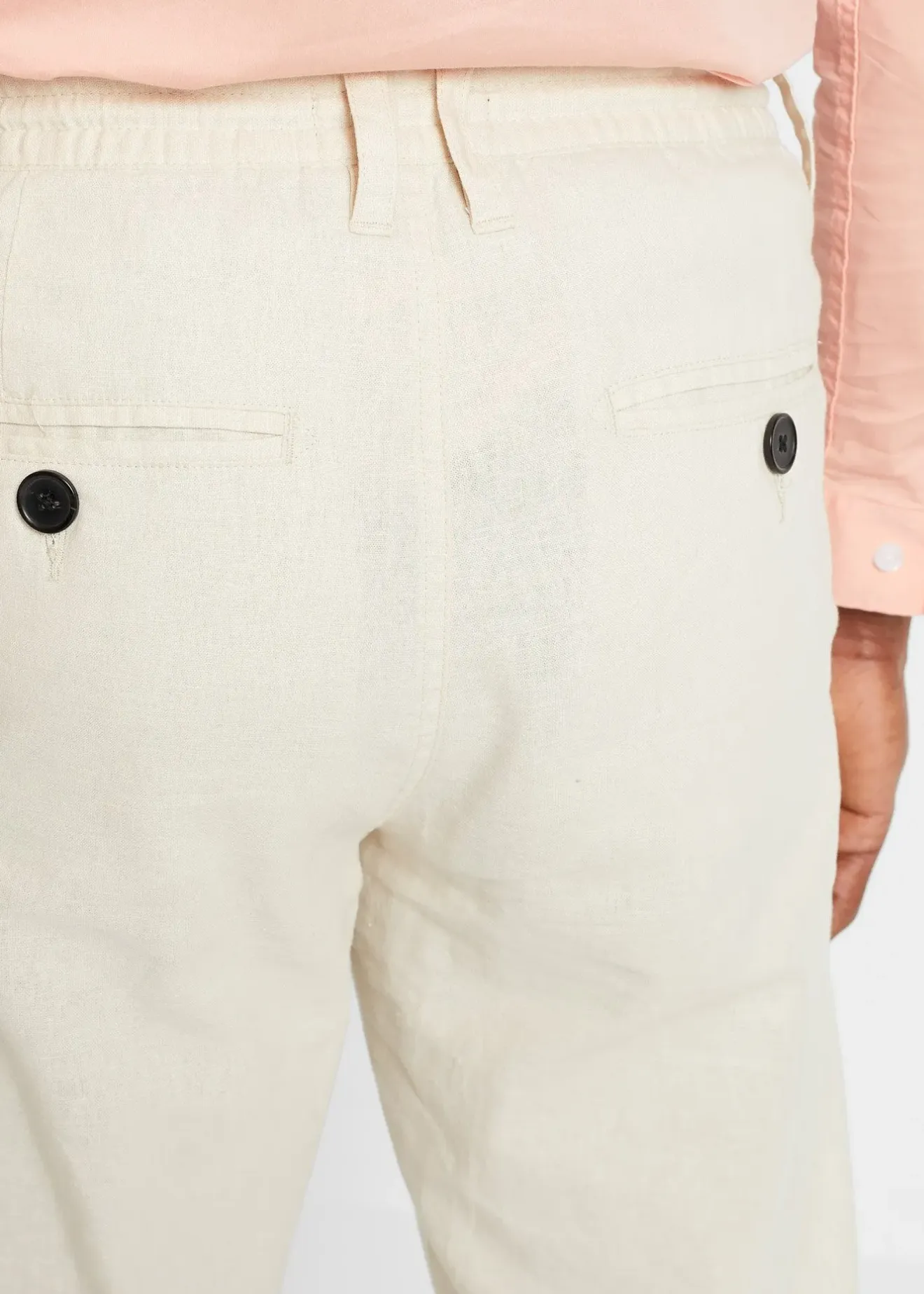 bonprix Pantalon jogger droit en lin mélangé, loose|Homme Pantalons