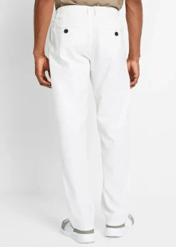 bonprix Pantalon jogger droit en lin mélangé, loose|Homme Pantalons