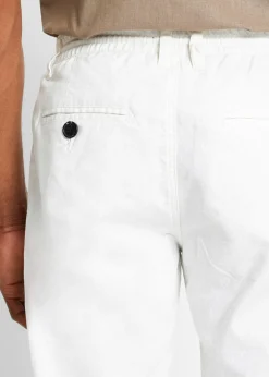 bonprix Pantalon jogger droit en lin mélangé, loose|Homme Pantalons