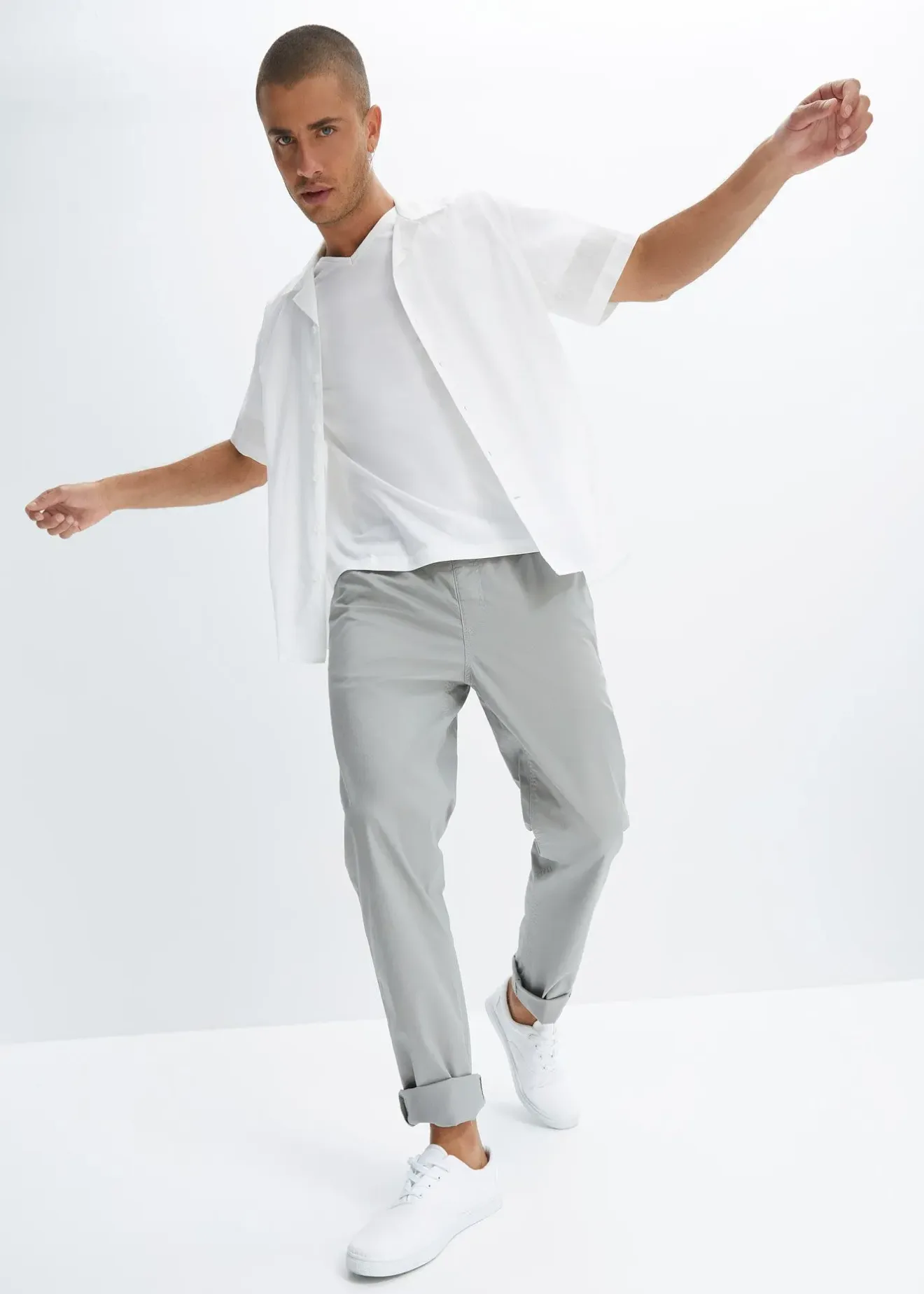 Homme bonprix Pantalons|Pantalon jogger droit et extensible, regular