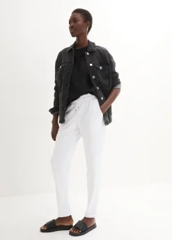 Femme bonprix Pantalons|Pantalon jogger en viscose mélangée