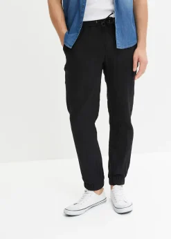 Homme bonprix Pantalons|Pantalon jogger regular en gaze de coton, fuselé