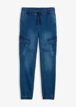 Enfant bonprix Vêtements Enfant|Garçons 9-16 Ans·Jeans|Pantalon jogger regular en sweat effet denim, droit