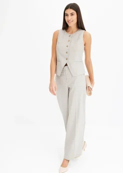 Femme bonprix Tailles Petite|Pantalons|Pantalon large à carreaux écossais