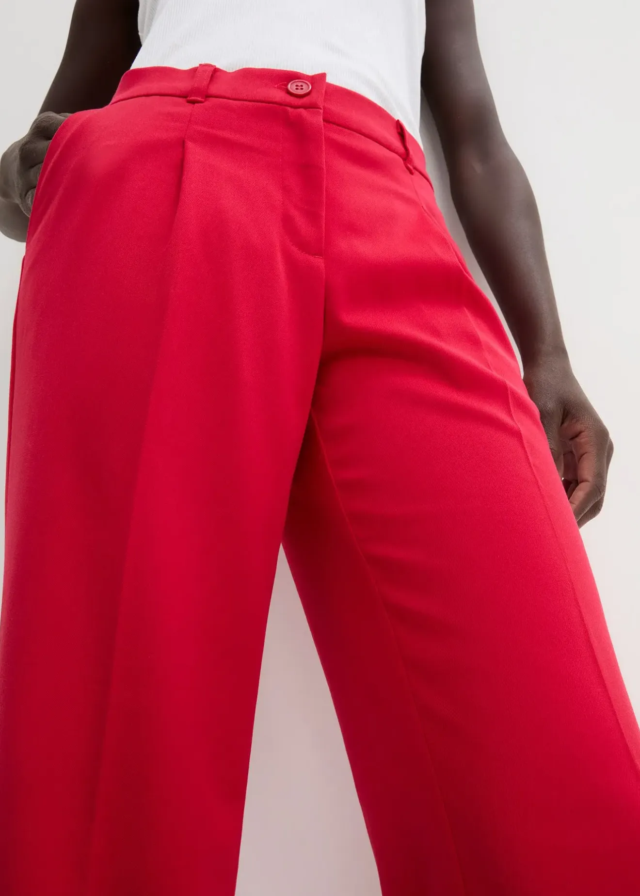 Femme bonprix Pantalons|Pantalon large à pinces