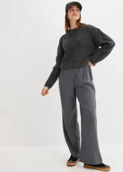 bonprix Pantalon large à pinces|Femme Pantalons