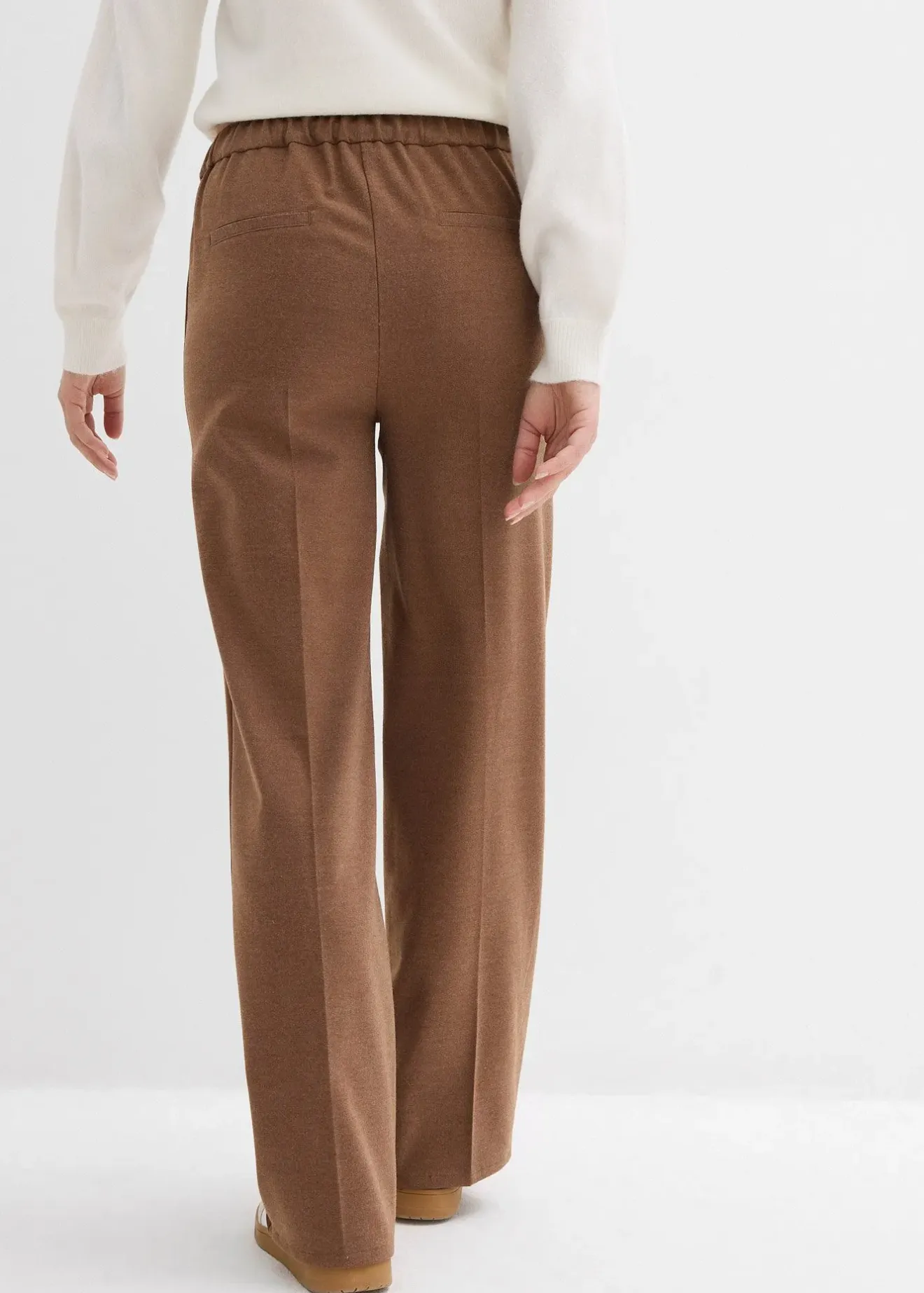 Femme bonprix Pantalons|Pantalon large à pinces