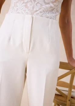 Femme bonprix Pantalons|Pantalon large à pinces