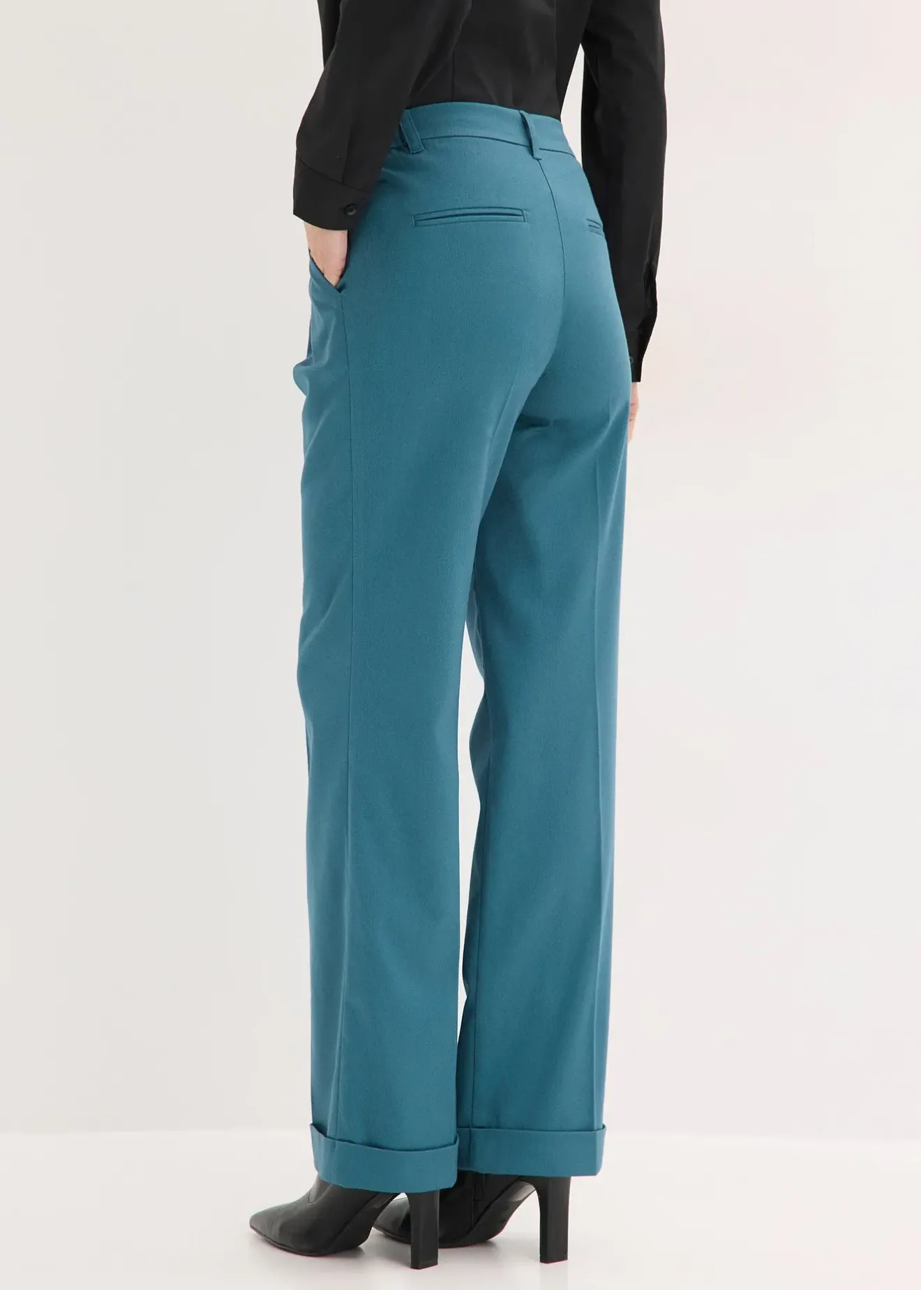 bonprix Pantalon large à pinces|Femme Pantalons