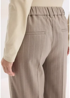 bonprix Pantalon large à pinces et rayures tennis|Femme Pantalons