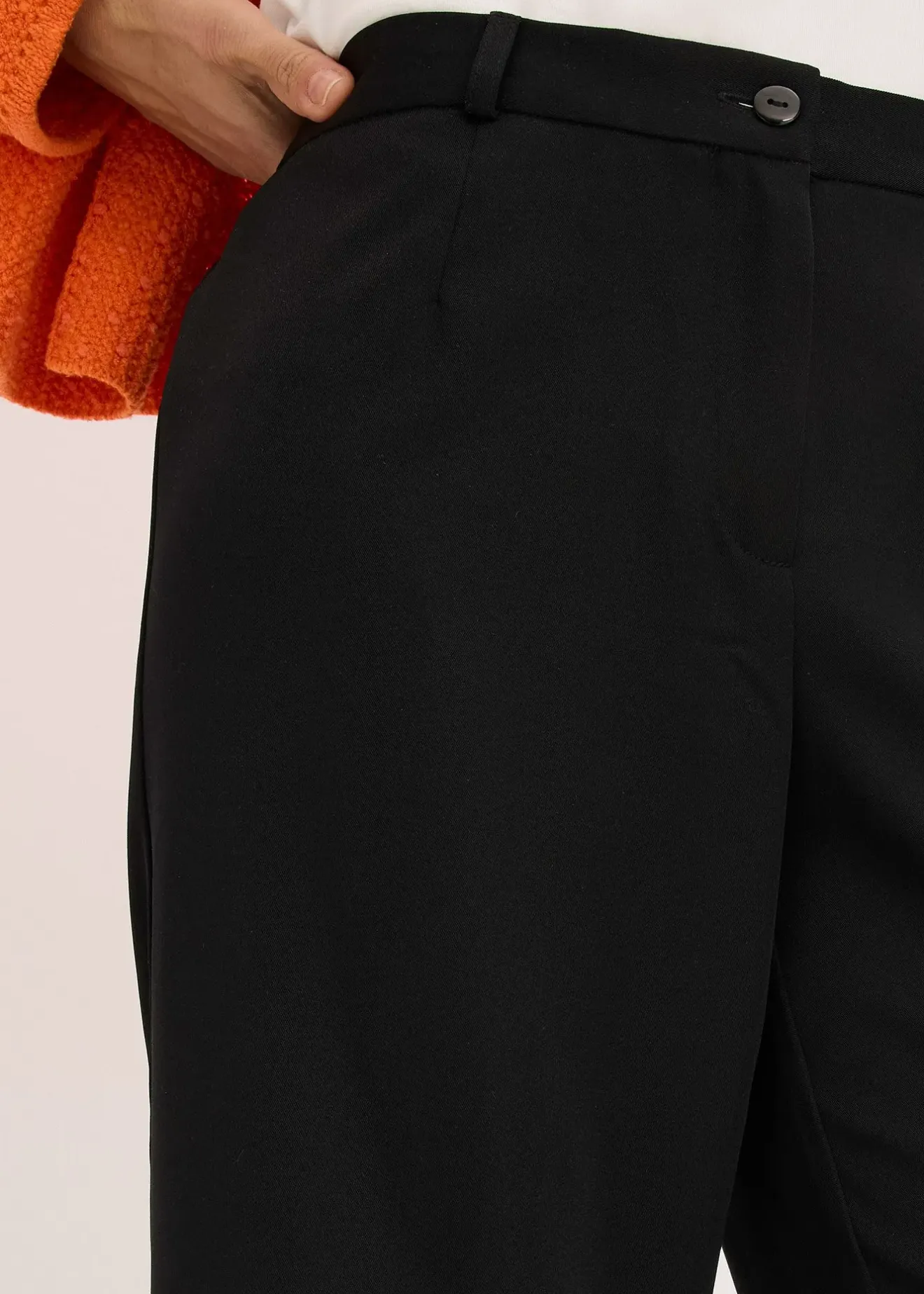 bonprix Pantalon large à pinces et taille élastiquée|Femme Tailles Petite|Pantalons